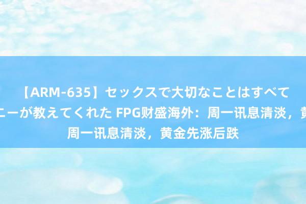 【ARM-635】セックスで大切なことはすべて君とのオナニーが教えてくれた FPG财盛海外：周一讯息清淡，黄金先涨后跌